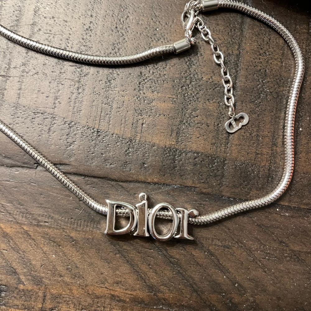 COPY - Christian Dior slide letter choker